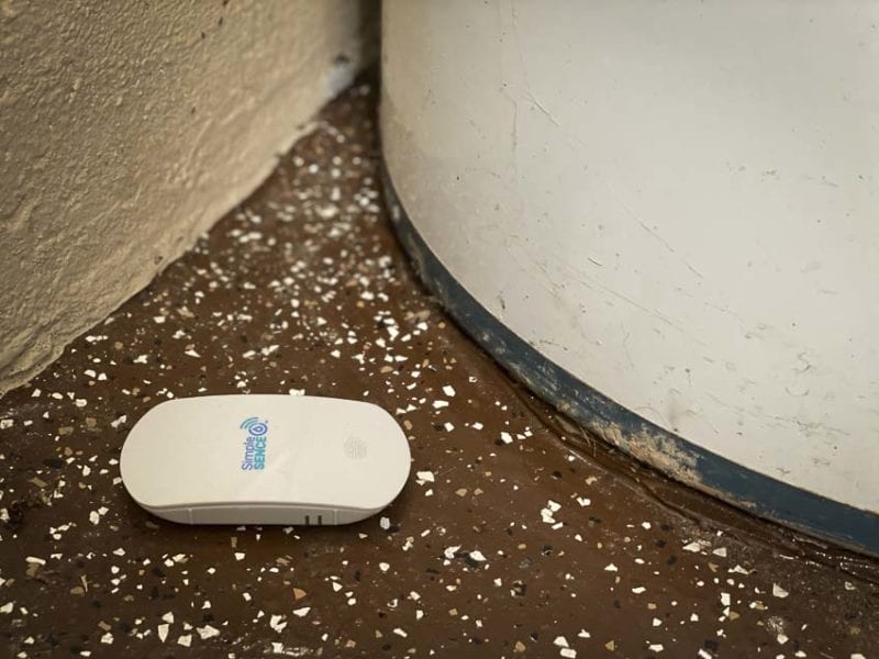 SimpleSENCE leak detector water heater