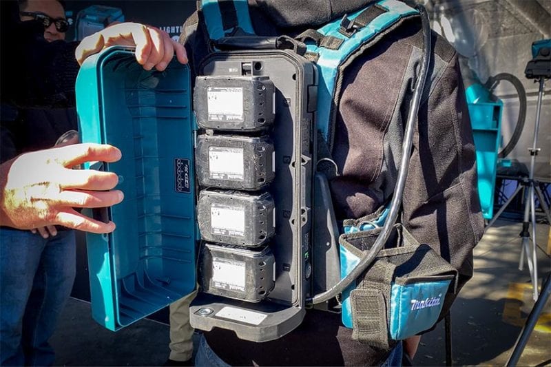 Makita Battery Backpack - Best Makita Tools at World of Concrete 2020