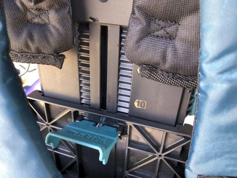 Makita Battery Backpack Height Adjustment
