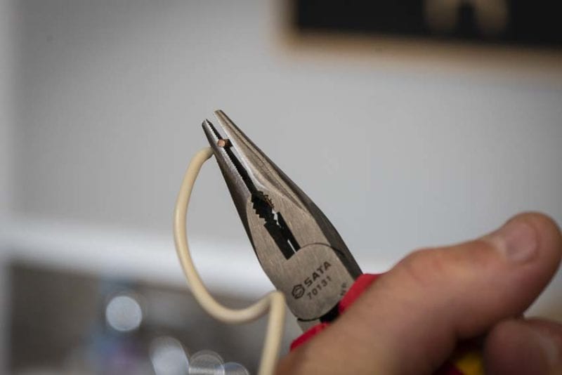 insulated long nose pliers