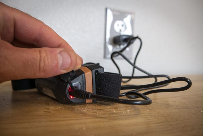 Recharging the HL12RSW via USB