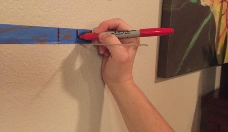 marking studs on drywall