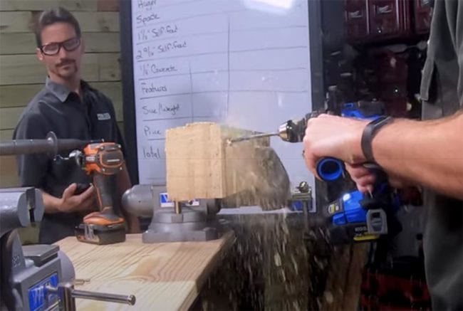 Kobalt XTR Vs Ridgid Octane Hammer Drill Thursday Throwdown Spade Bit
