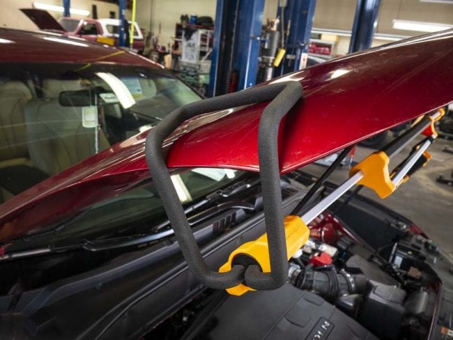 Underhood Rack rubberized hands