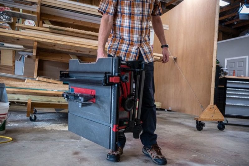 Skil portability with side handle