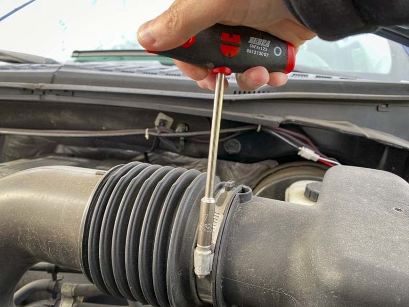 hose clamp tightening