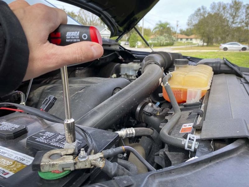 socket driver battery terminal