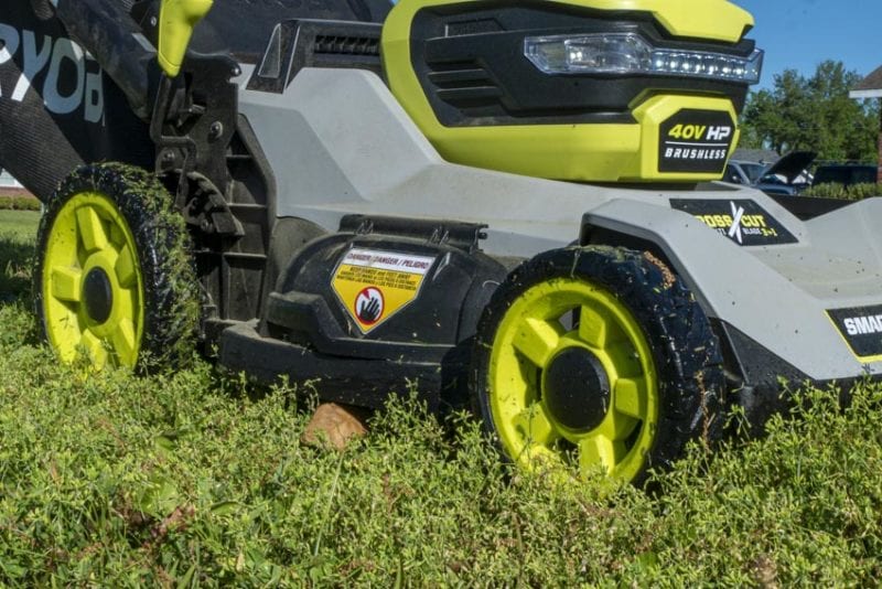 Ryobi 40V HP Brushless Crosscut Self-Propelled Lawn Mower Tires