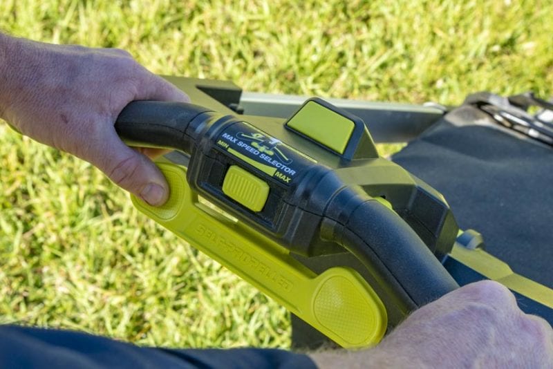 Ryobi 40V HP Brushless Crosscut Self-Propelled Lawn Mower Smart Trek Controls