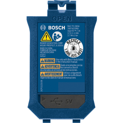 Bosch Battery GLMBAT USB charging