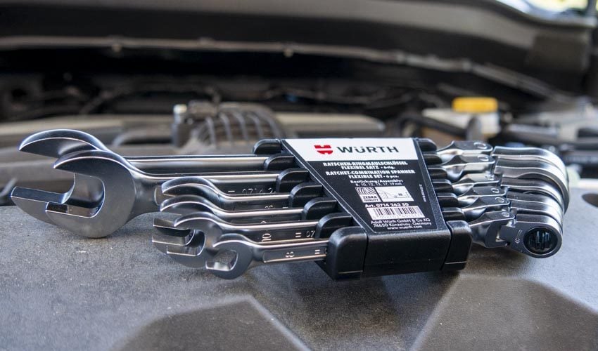 Wurth Zebra PowerDriv Flex Head Ratcheting Wrench