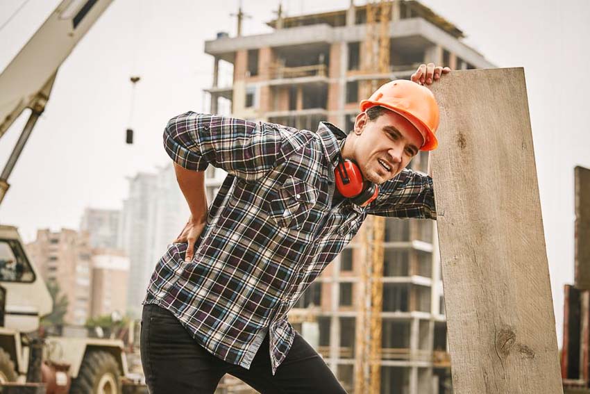 Avoid back pain on jobsite