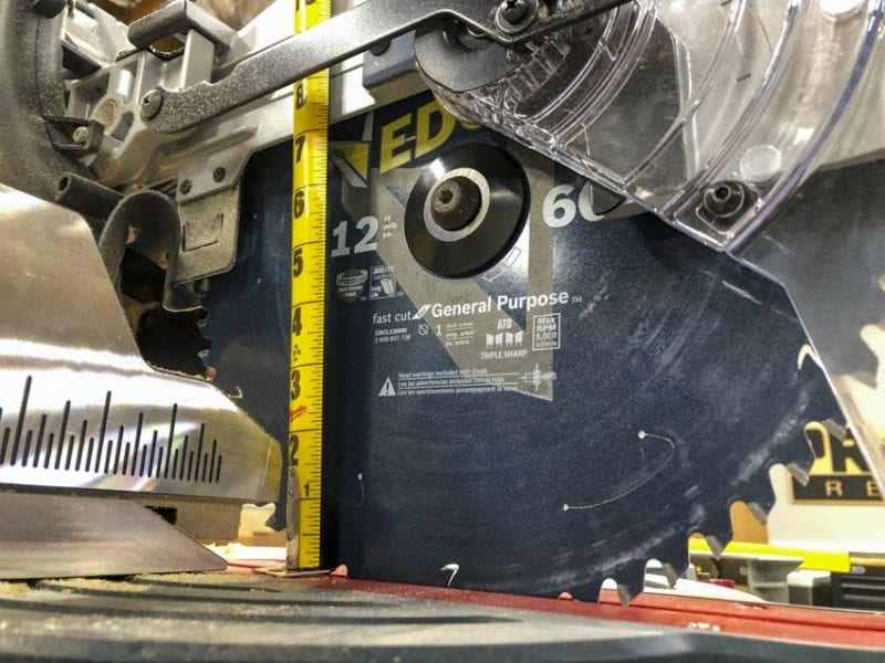 Bosch ProFactor 18V Cordless 12-Inch Miter Saw Cutting Depth