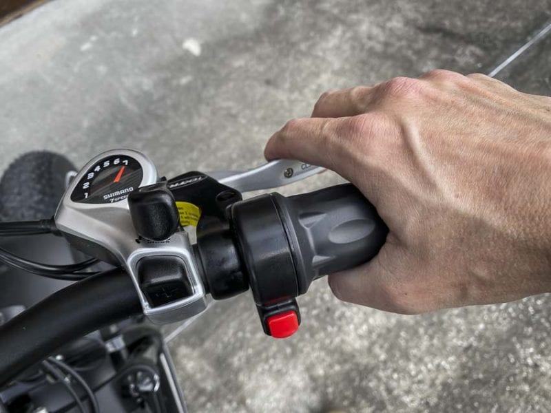 Turboant T1 Electric Bike Half-twist throttle