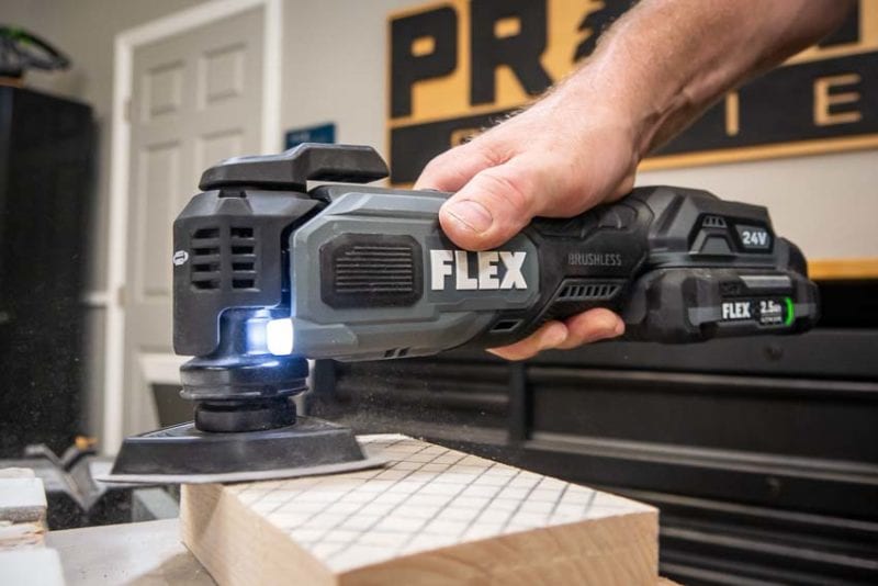 Flex 24V Oscillating Multi-Tool Sanding
