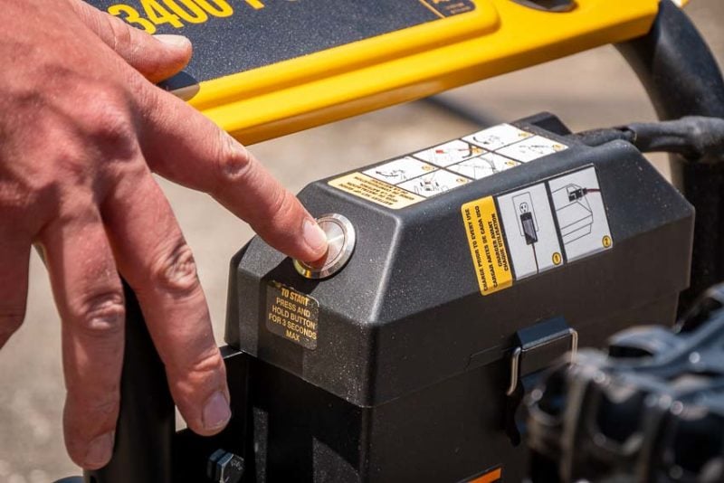 DeWalt Electric Start Pressure Washer Electric Start