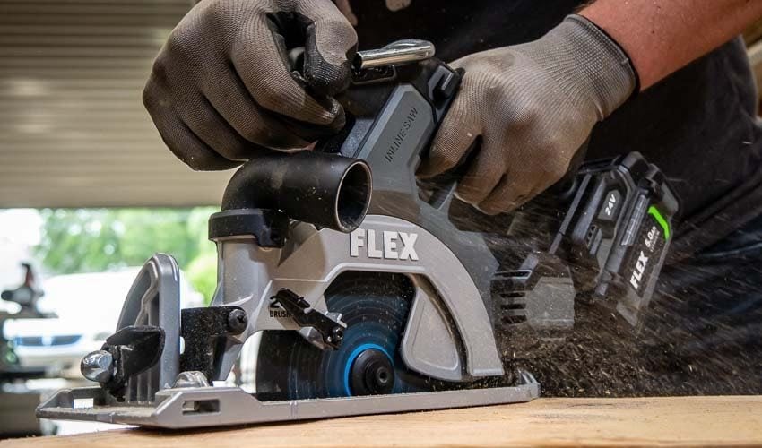Flex 24V 6-1/2 Inch Circular Saw Action | Are Flex 24V Power Tools Any Good?