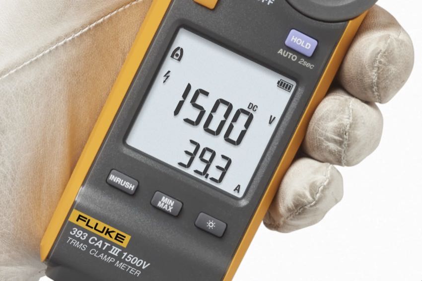Fluke 393 FC CAT III 1500V clamp meter
