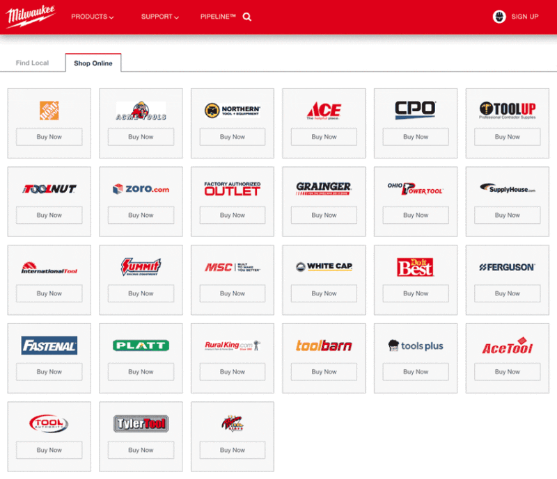 Milwaukee Tool Scam fake websites