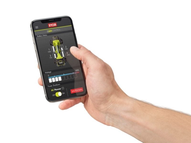 Ryobi RYI1802B6 Bluetooth app ontrol