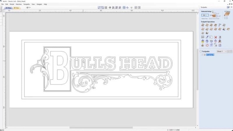 Vectric VCarve Pro software