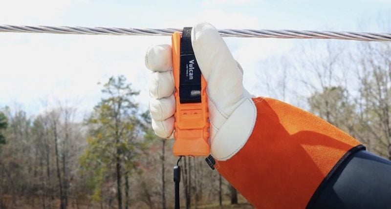 measuring power line sag Vulcan wave timer