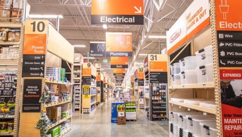 home depot aisle