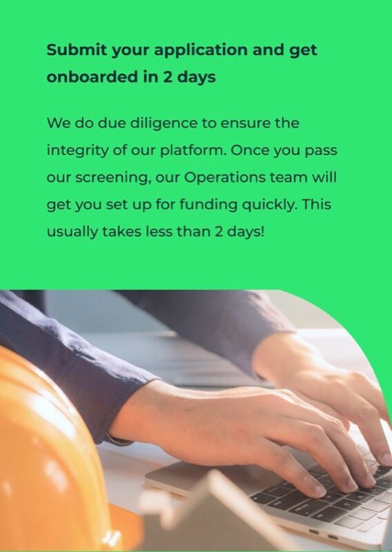 GoBuild payments platform submit application