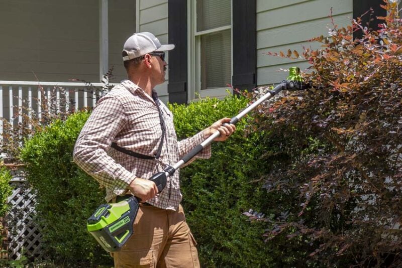 Greenworks 60V Articulating Pole Hedge Trimmer