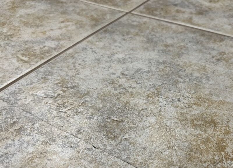 cracked floor tile