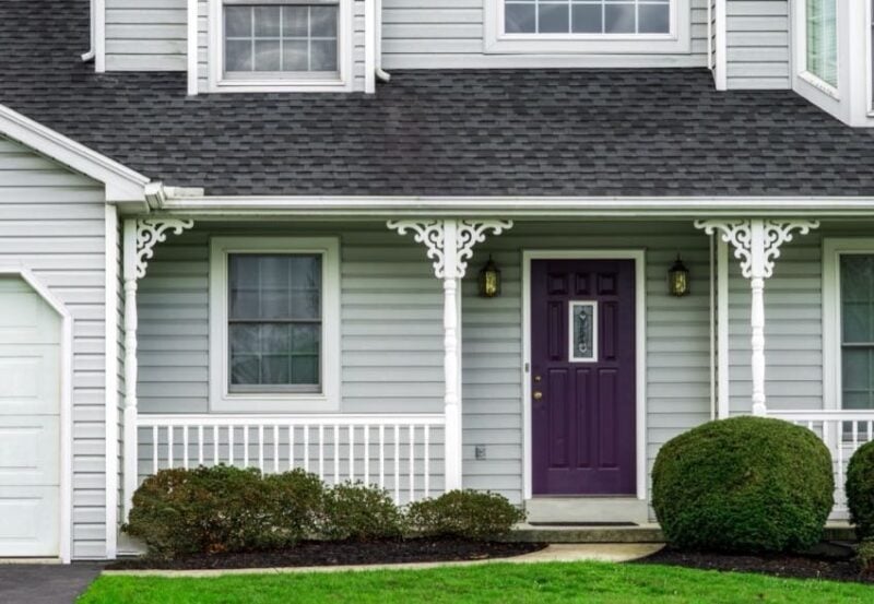 freshly painted trim