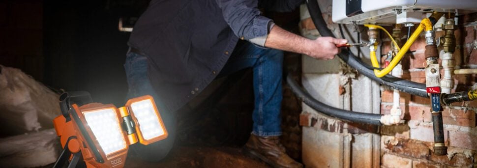 Ridgid 18V folding panel light