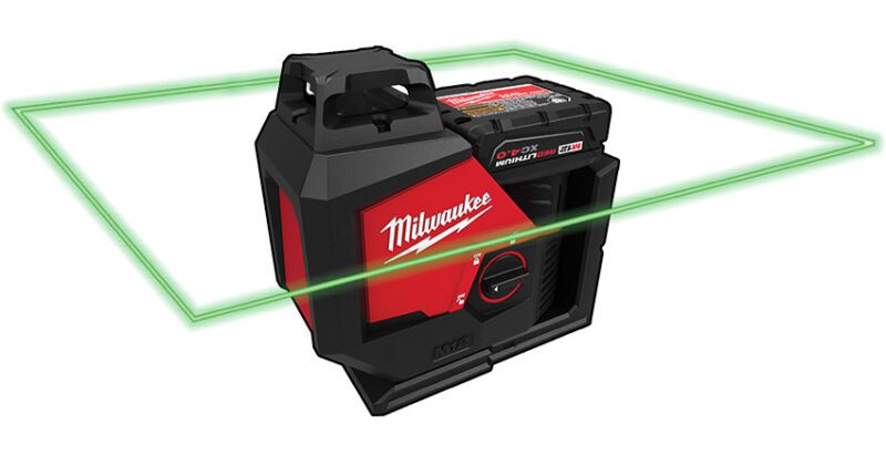 Milwaukee M12 Green 360ยฐ Single Plane Laser Level