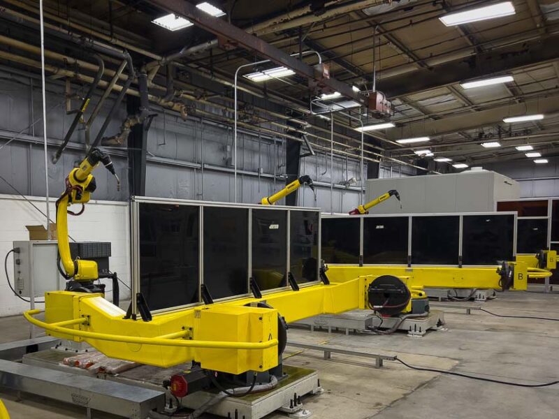 robotic mower deck welding