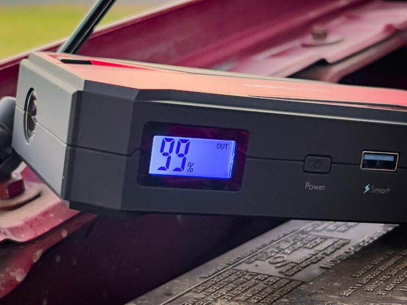 LCD screen percentage charge