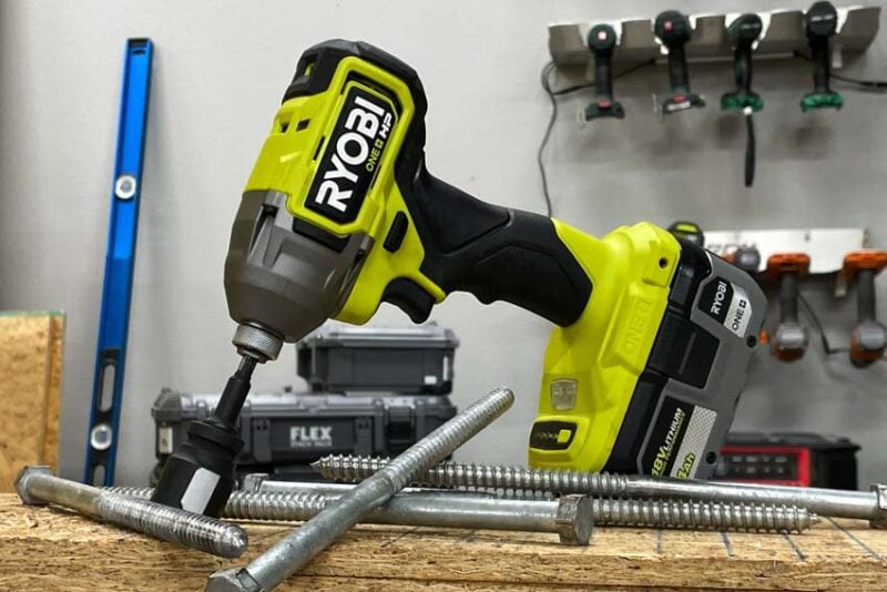 Craftsman Vs Ryobi Impact Drvier Head to Head Review - Lag Bolt Test