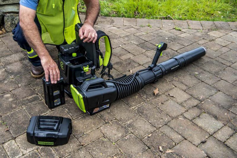 Greenworks Commercial 82BA26 Dual Port Backpack Blower