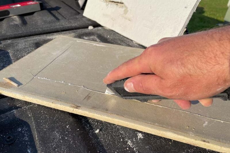 How to Patch Drywall Step 4 — Cutting Out The Patch