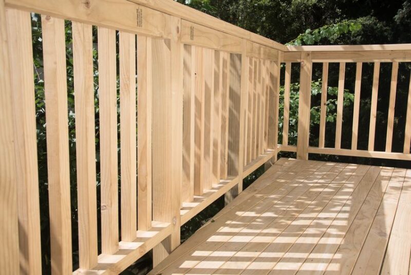 pressure treated deck material