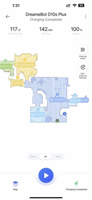 vacuum room map