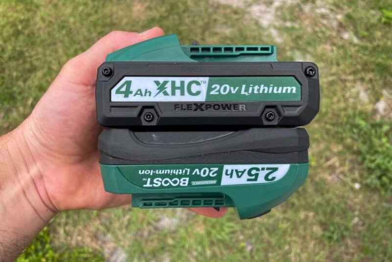 Masterforce Boost 20V 4.0Ah XHC Battery Vs Boost 20V 2.5Ah Battery