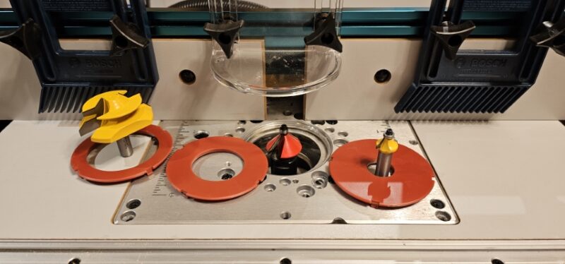 how to use router table insert rings