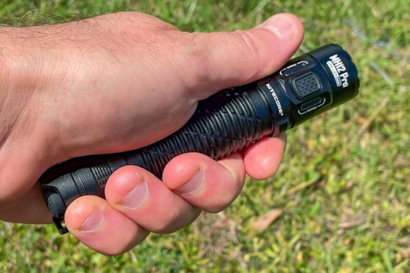 Nitecore MH12 Pro Flashlight In Hand