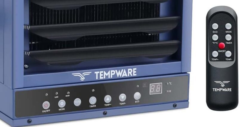 user friendly garage heater controls