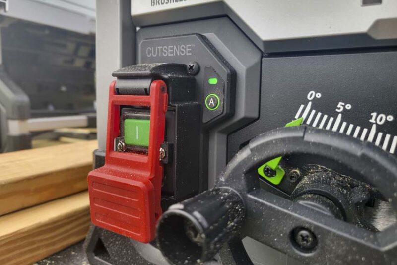Flex Table Saw CutSense Switch