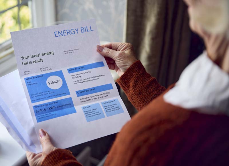 inefficiency and high energy bills
