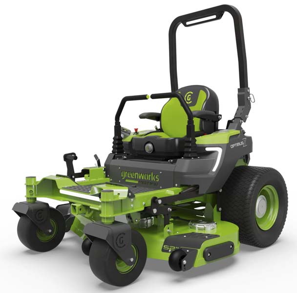 best commercial electric zero turn
Greenworks OptimusZ 52โ 24kWh Ride-On ZT CZ52R24X