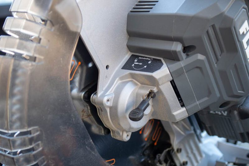 Flex 24V Cordless Miter Saw Spindle Lock