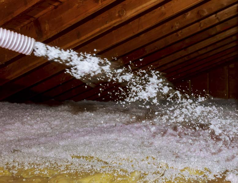 blown-in insulation