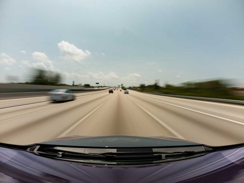 Amazon PrimEV dash cam view